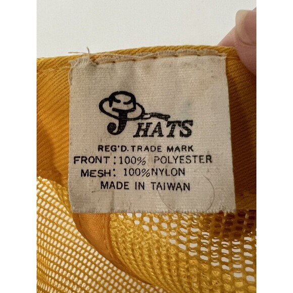 Vintage SnapBack Yellow Mackinac Island Hat Cap J Hats - Picture 8 of 8